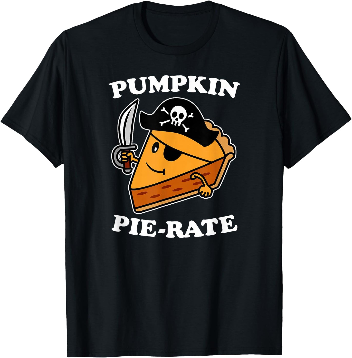 Thanksgiving Pumpkin Pie Pirate Pun Funny Cartoon