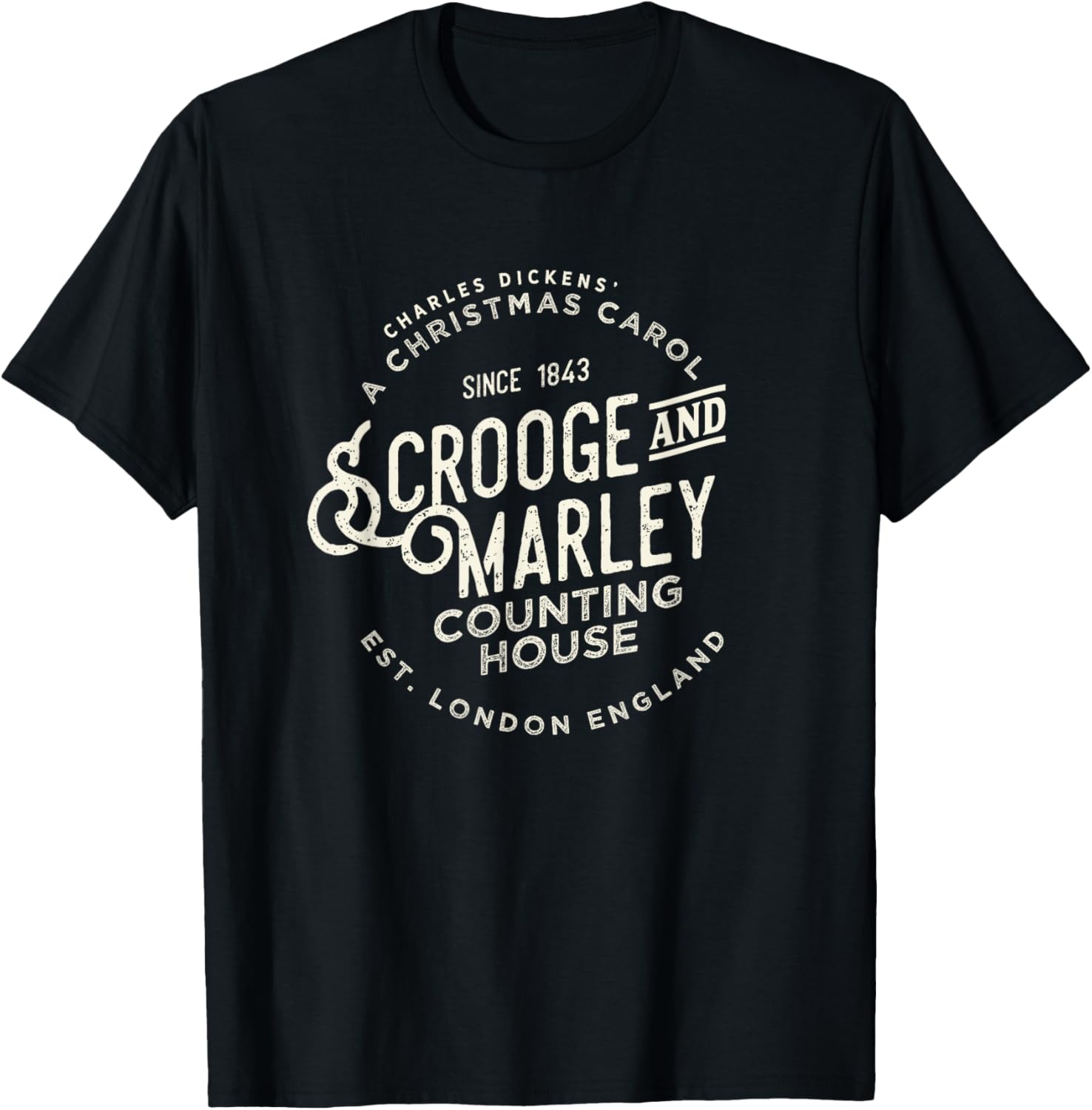 Christmas Carol, Scrooge &amp; Marley, Holiday Design, Tradition T-Shirt