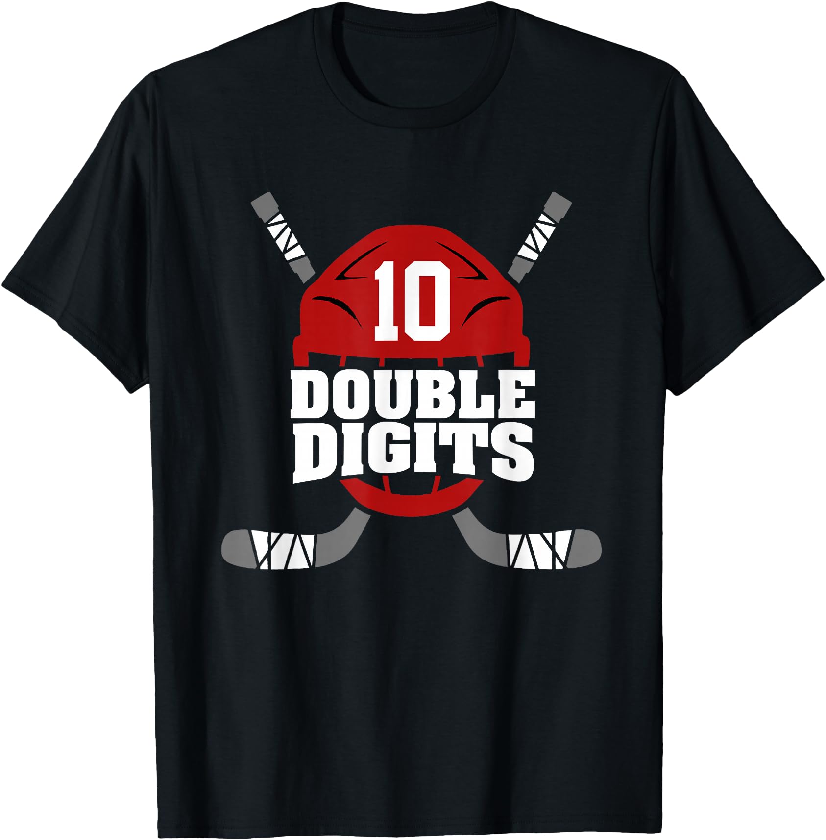 Double Digits 10 Year Old Boy Hockey 10th Birthday
