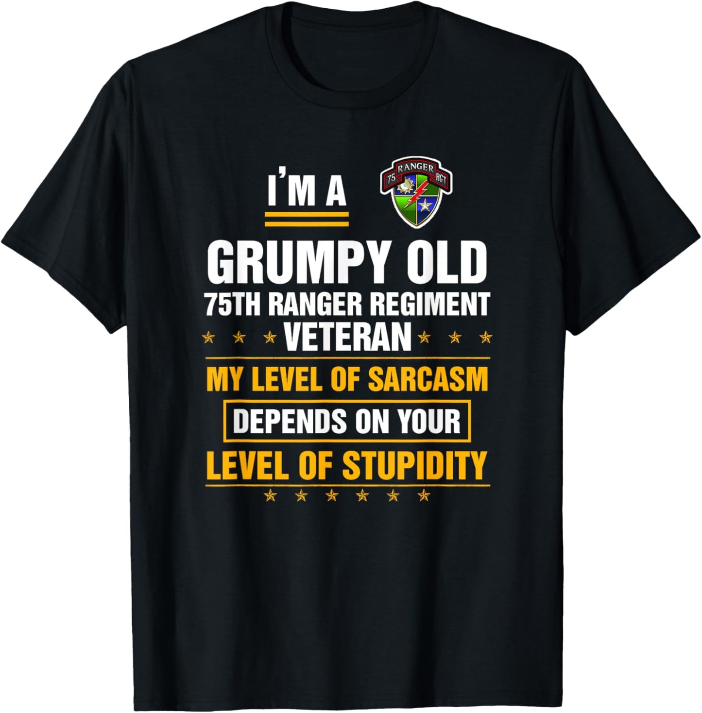 Grumpy Old 75th Ranger Regiment Veteran Soldier Funny Xmas