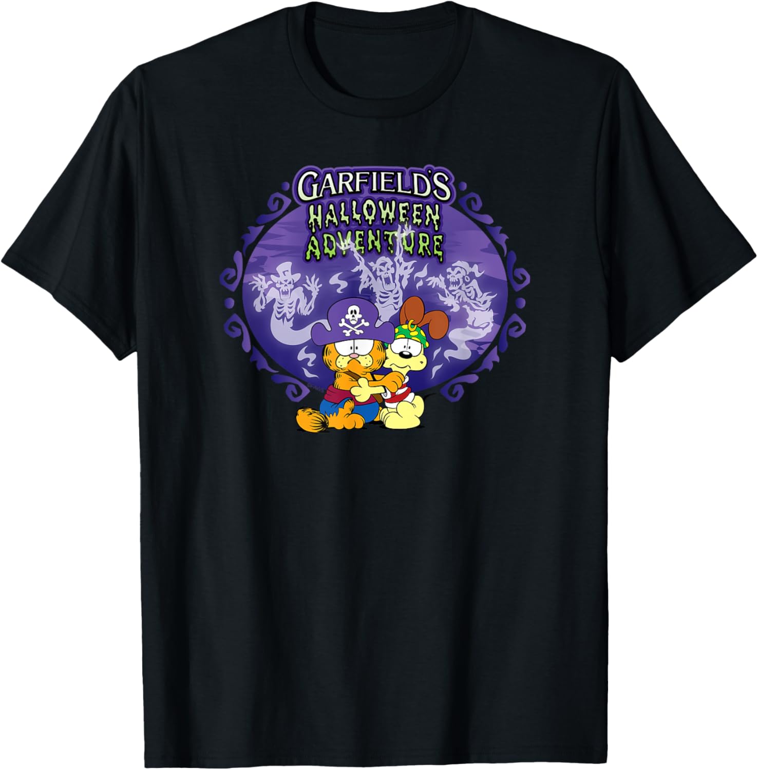 Garfield Halloween Adventure Hugging Cartoon Cat and Dog