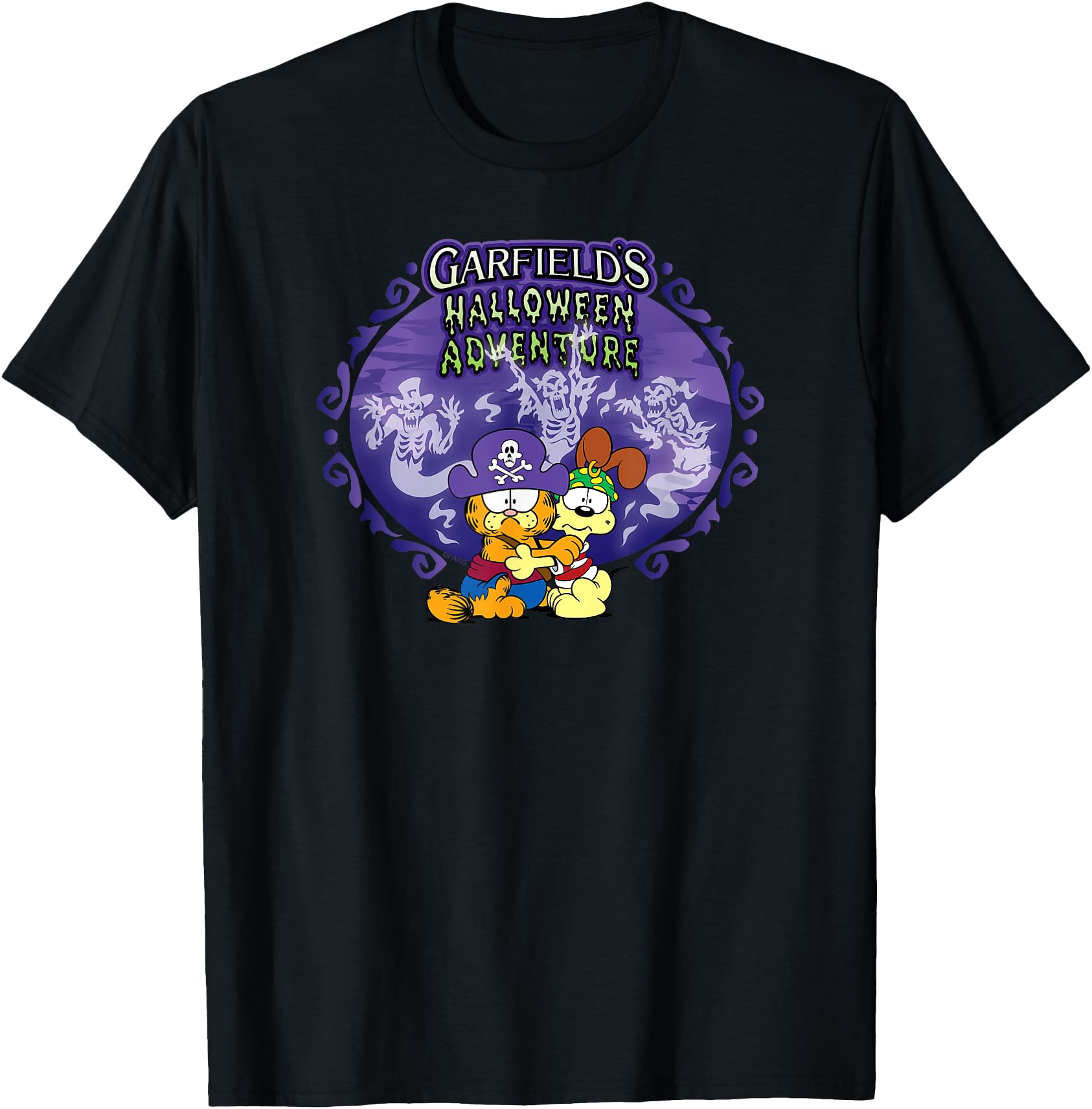 Garfield Halloween Adventure Hugging Cartoon Cat and Dog