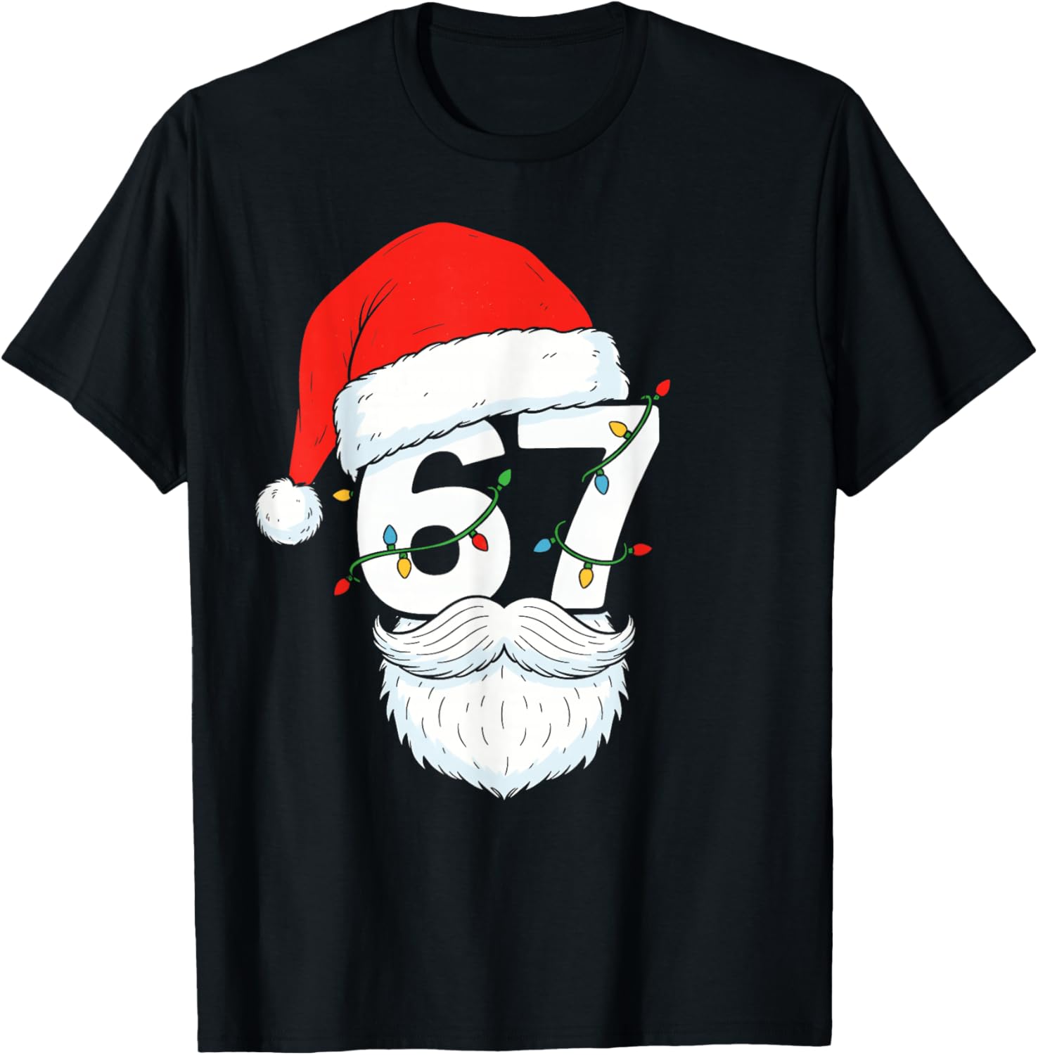 Trending Six Seven Meme Christmas 67 Santa Face Men Boys