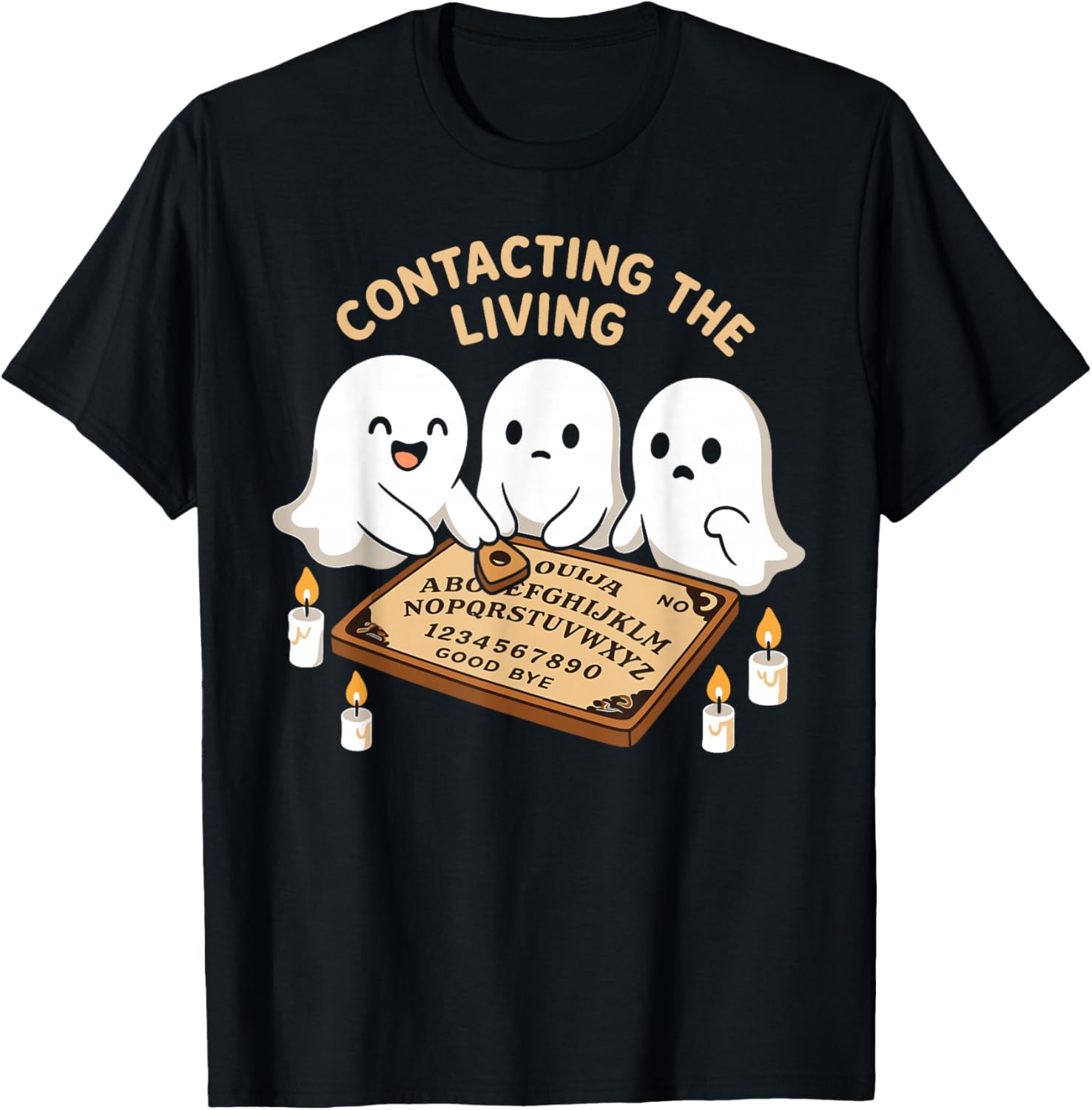 Contacting The Living | Funny Cute Chibi Ghosts Ouija Board