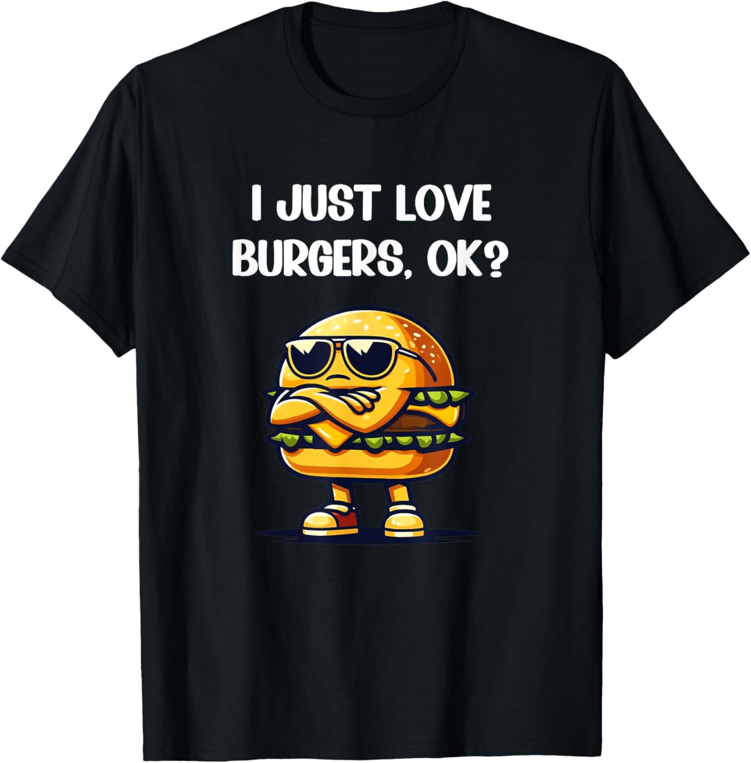 I Just Love Burgers Ok Funny Cheeseburger Kids