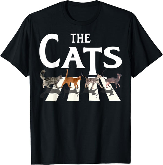 Cat Rock Music Funny Cat Lover Gifts For Men, Women, Kids T-Shirt