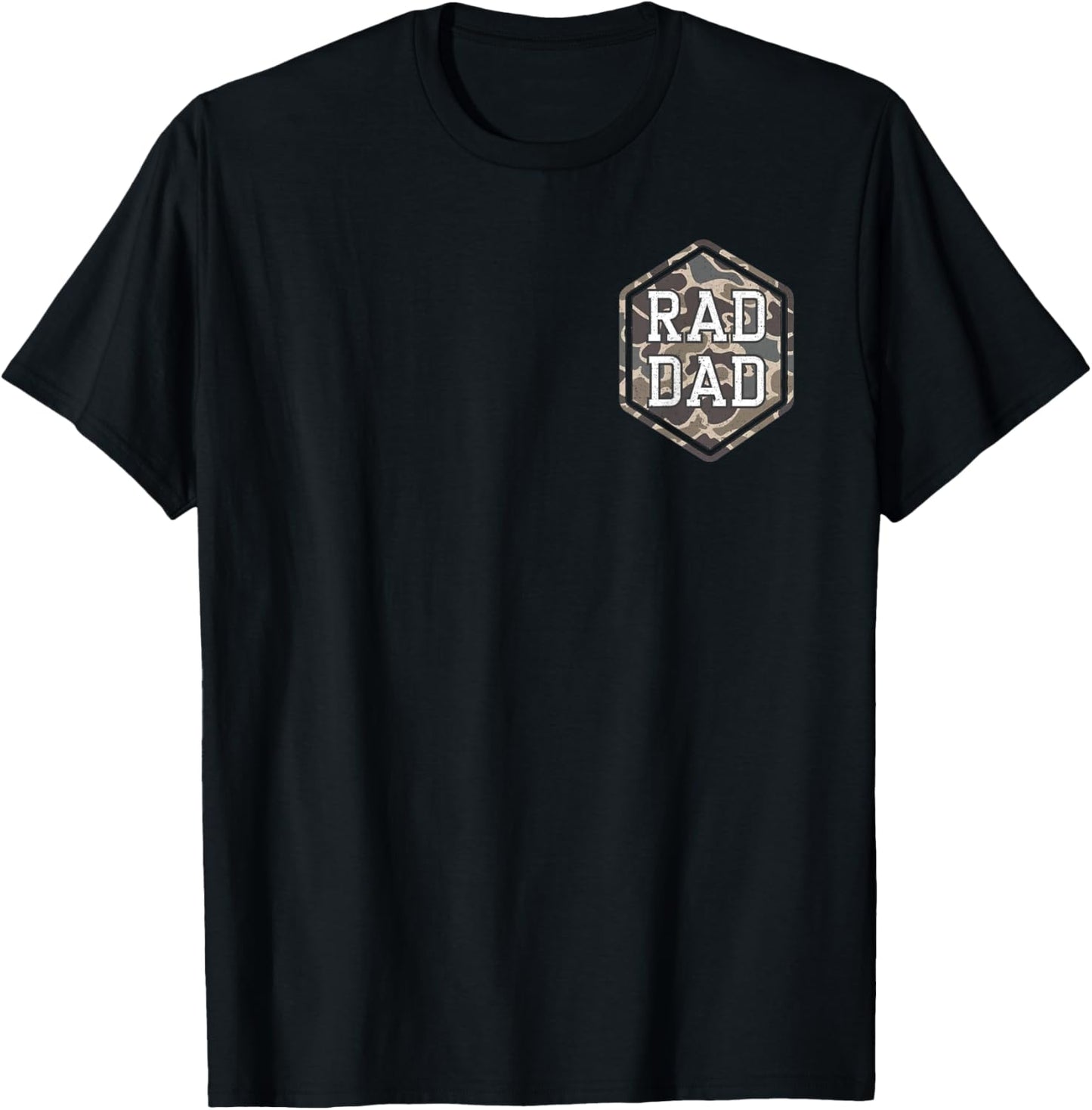 (2 Sides) Camo Rad Dad Retro Camouflage Daddy Father's Day
