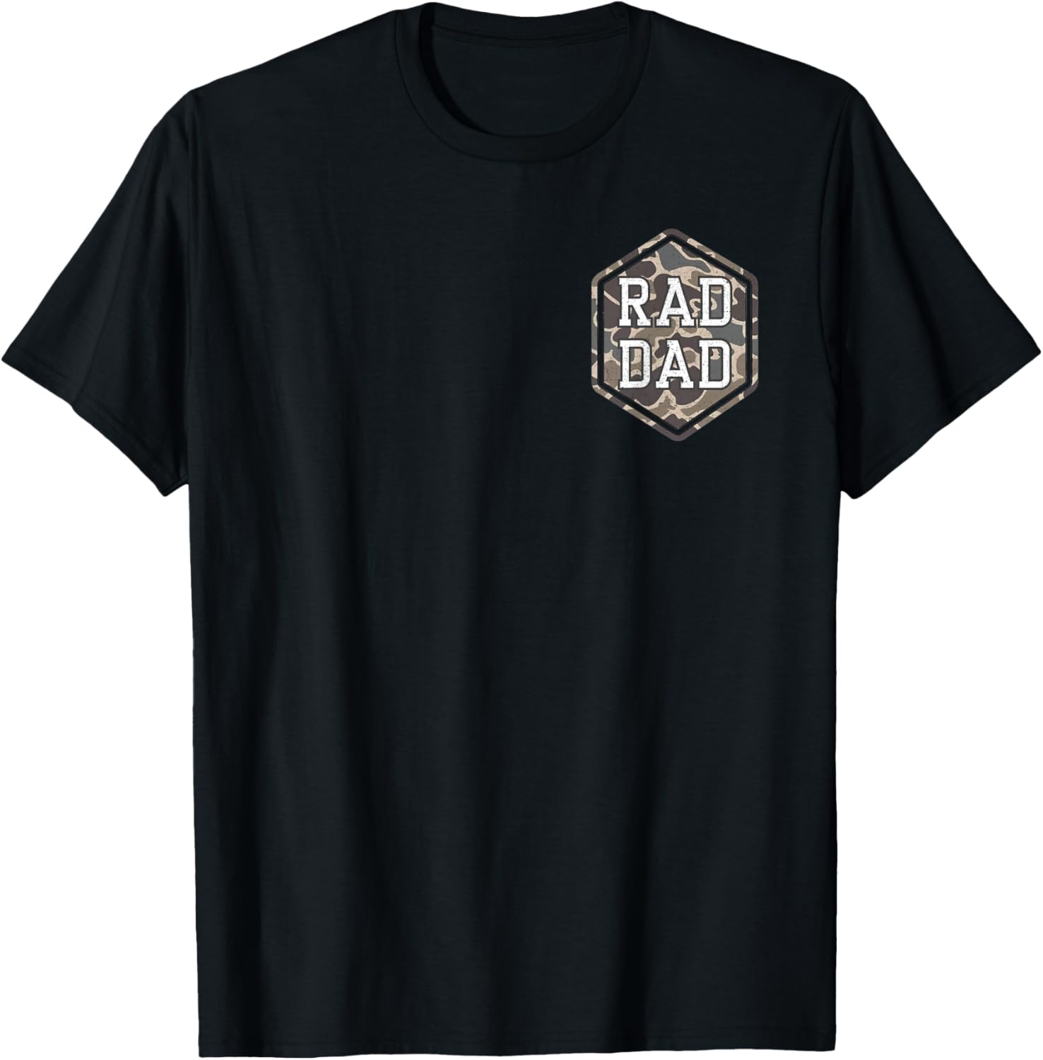 (2 Sides) Camo Rad Dad Retro Camouflage Daddy Father's Day