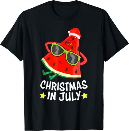 Christmas In July Watermelon Xmas Tree Summer Men Women Kids