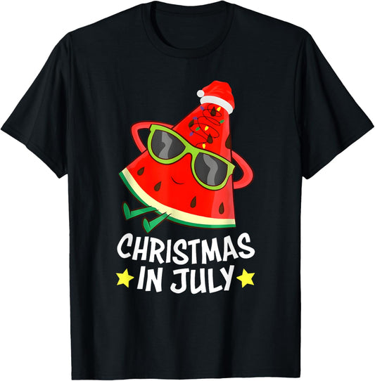 Christmas In July Watermelon Xmas Tree Summer Men Women Kids