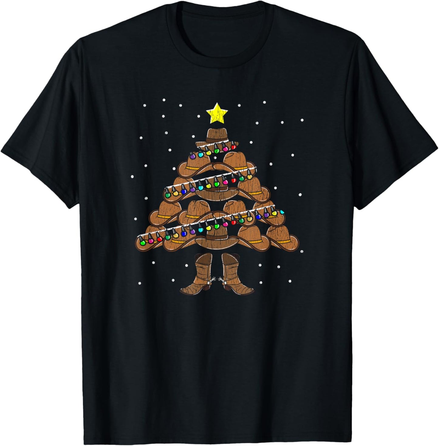 Cowboys Xmas Lighting Funny Cowboy Christmas Tree