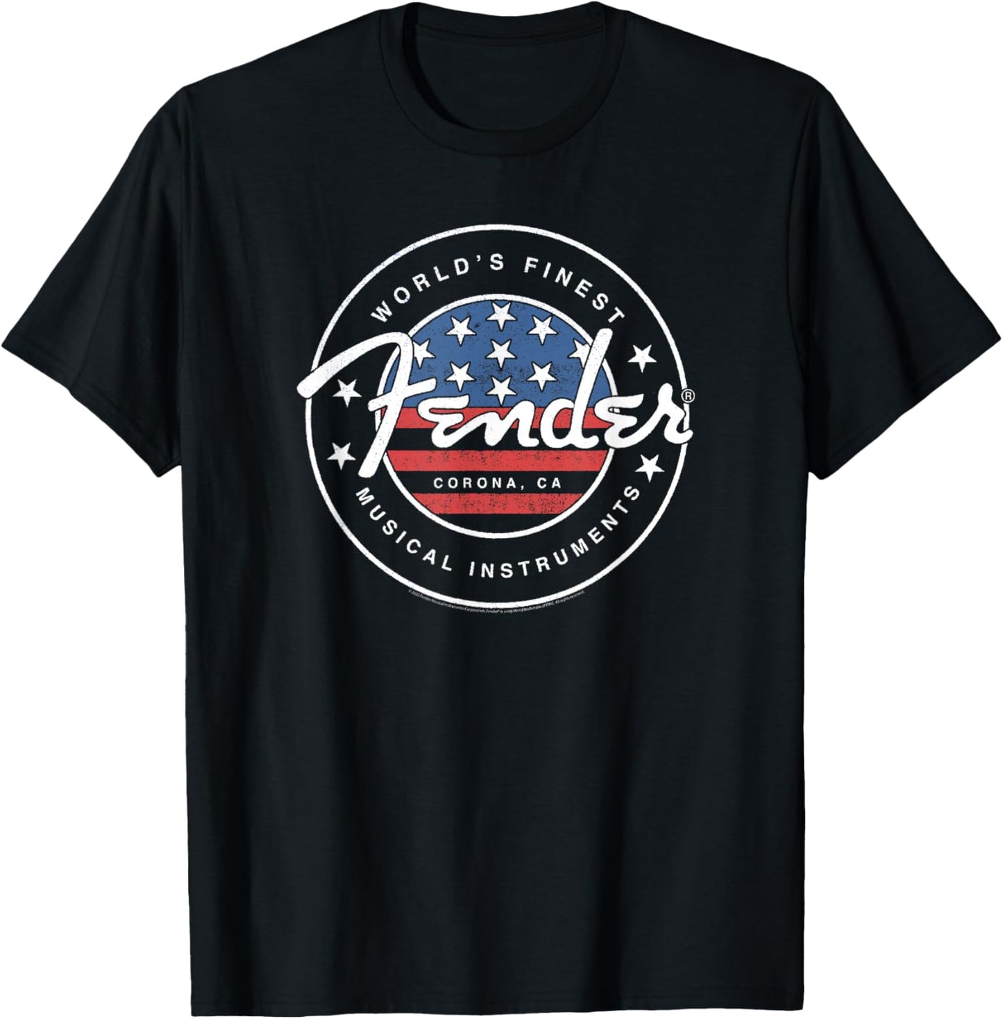 Fender American Flag Circle Stamp Logo