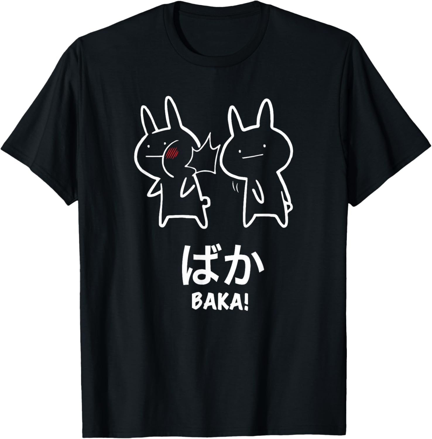 Original Funny Anime Baka Rabbit Slap Design Baka Japanese
