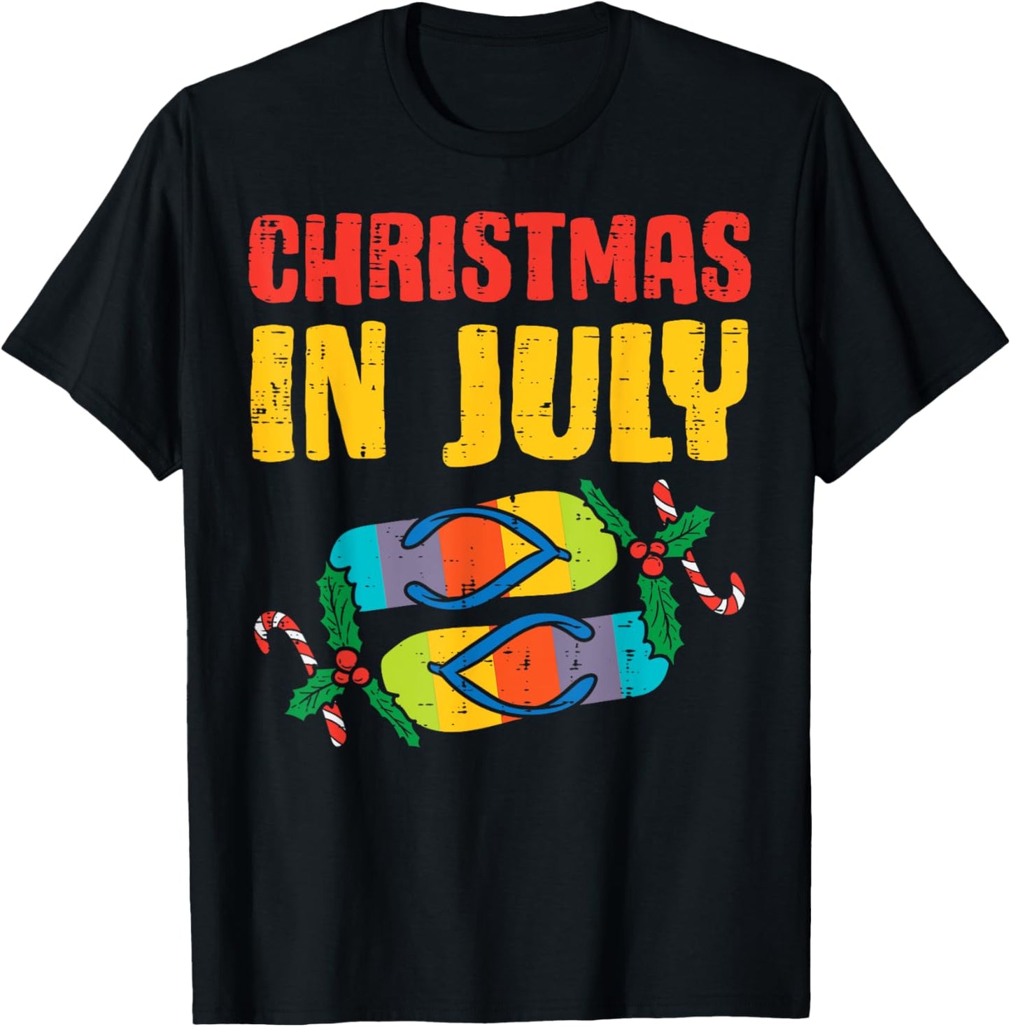 Christmas In July Flip Flops Summer Beach Xmas Men Women