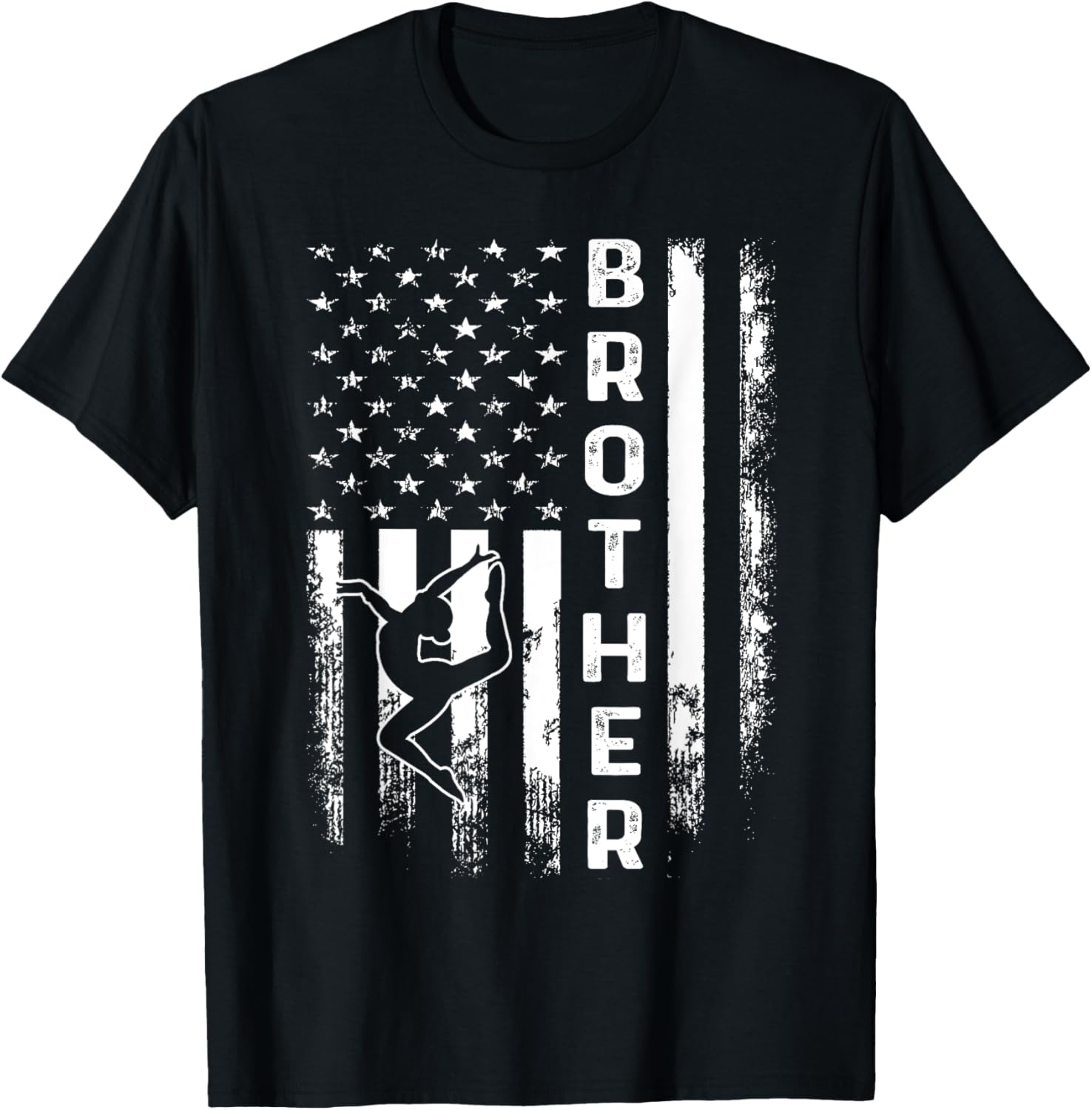Gymnastics Brother American Flag Vintage Christmas Xmas