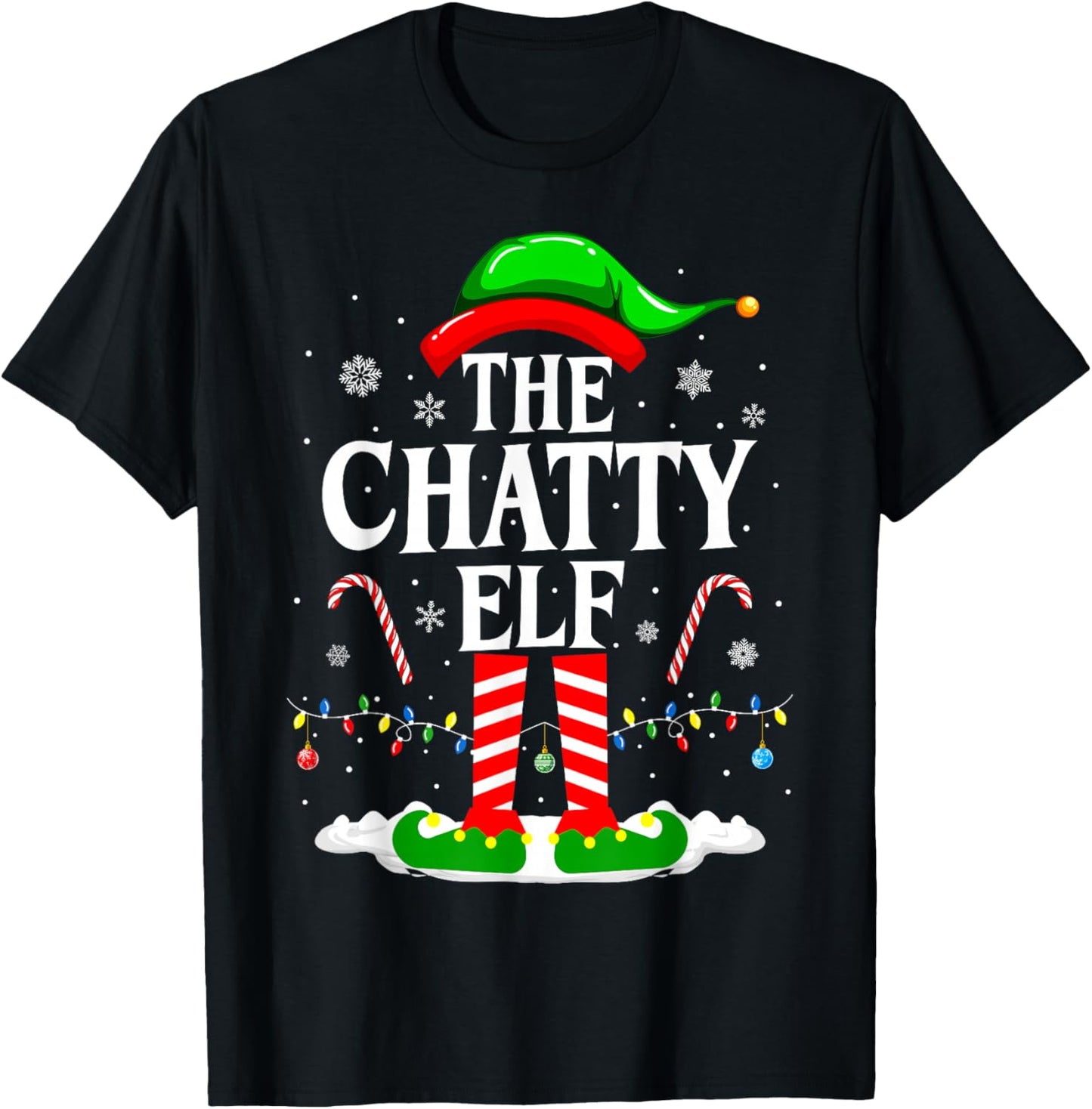 The Chatty Elf Xmas Funny Matching Family Group Christmas