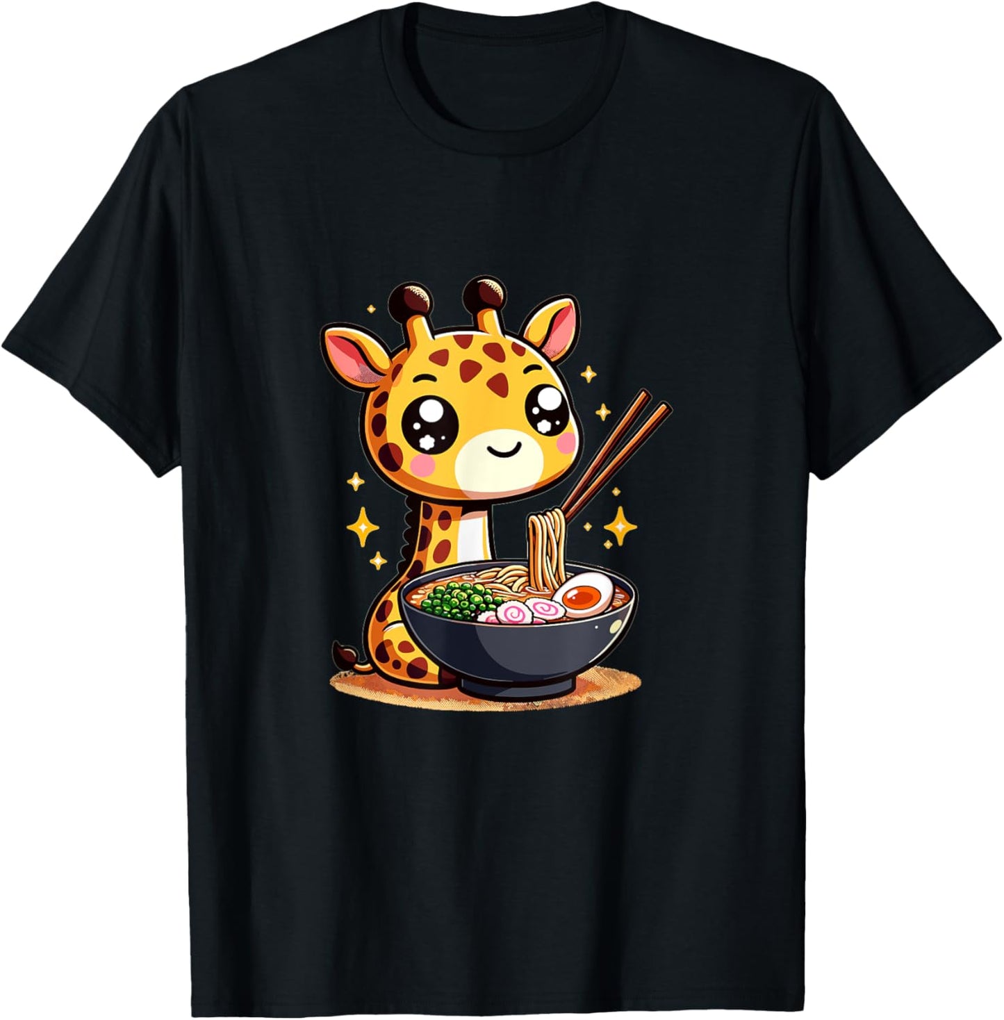 Cute Japanese Kawaii Chibi Giraffe Eating Ramen