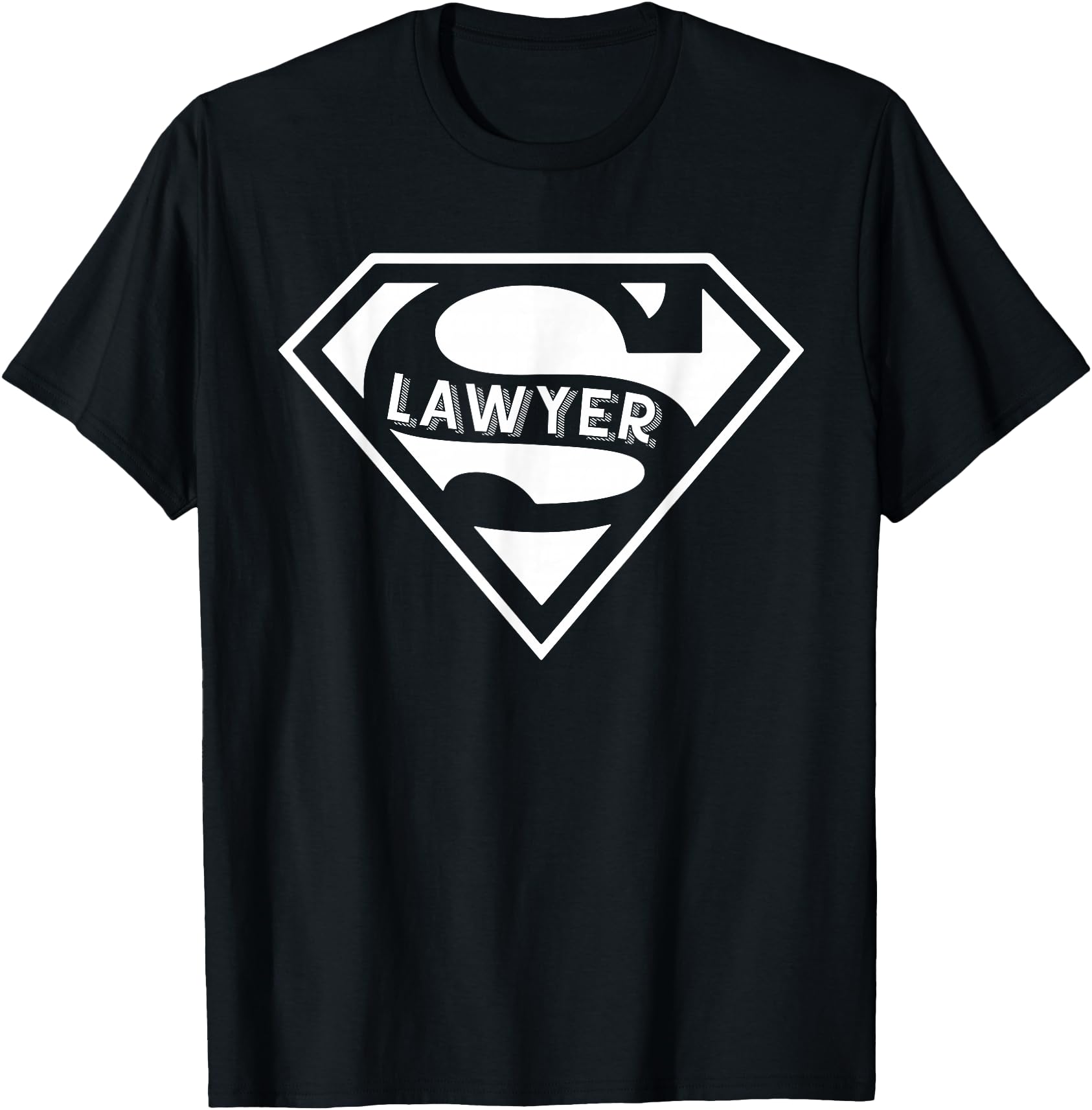Super Lawyer T-Shirt Funny Statute Upholder Novelty T-Shirt Adult Unisex T-Shirt Black Small