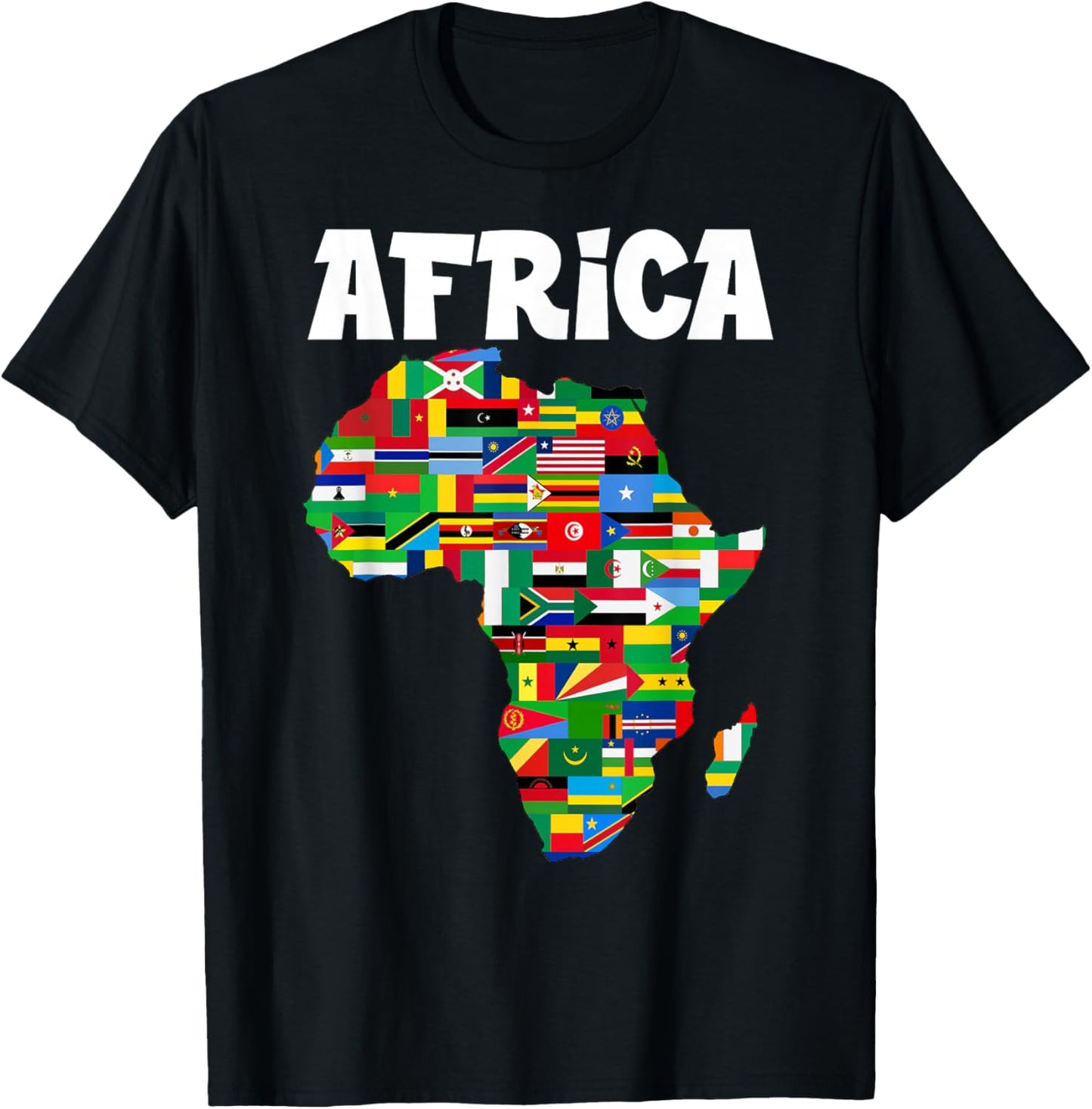 Africa T-Shirt Proud African Country Flags Continent Love T-Shirt