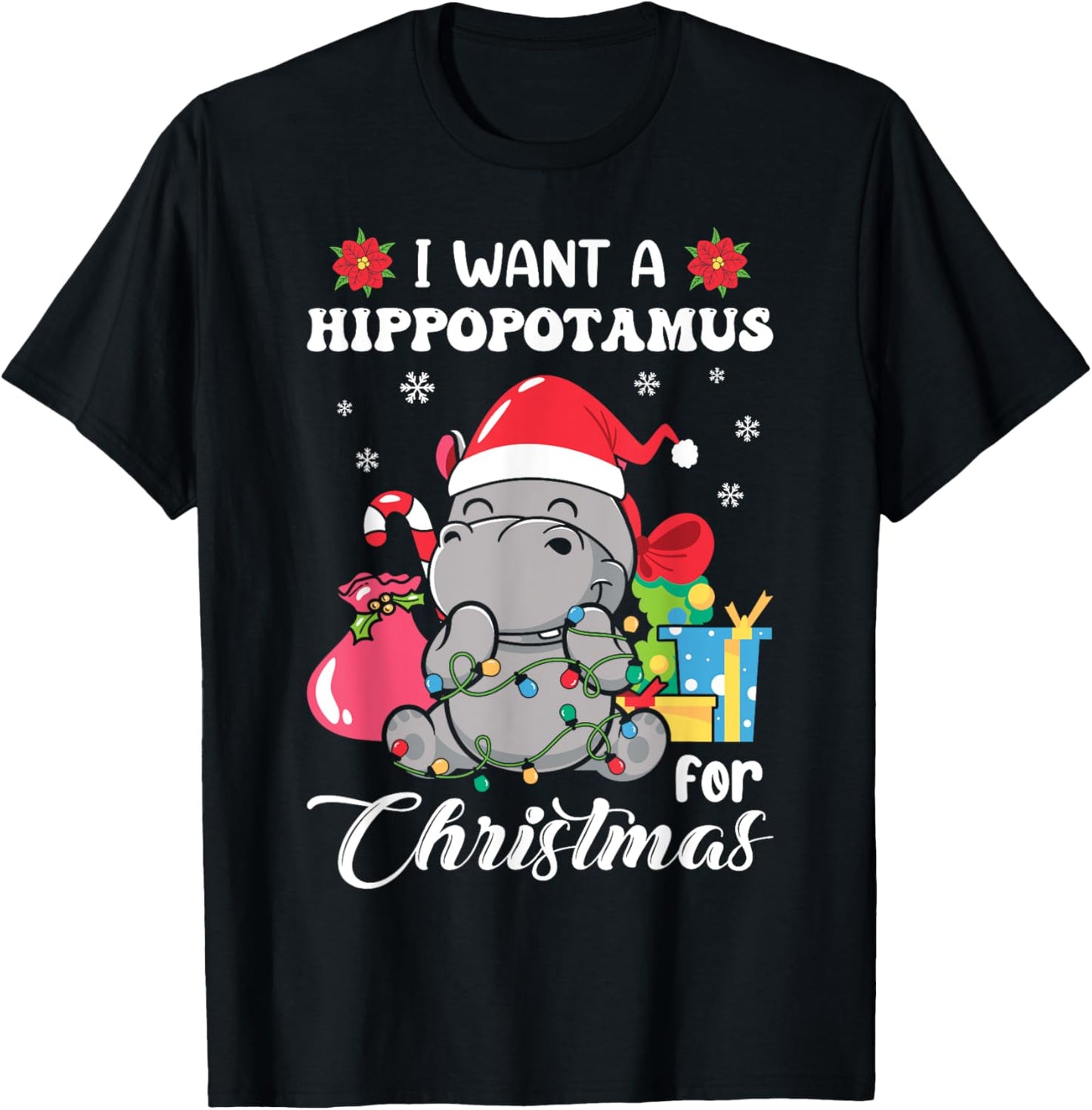 I Want A Hippopotamus For Christmas Xmas Hippo Kid Toddler