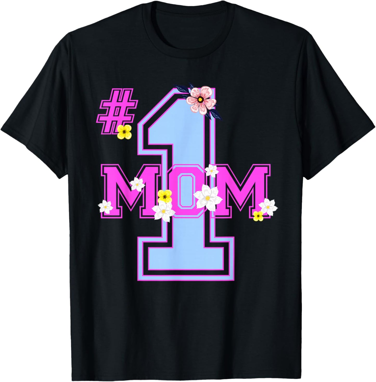 #one mom florale mother's day T-Shirt