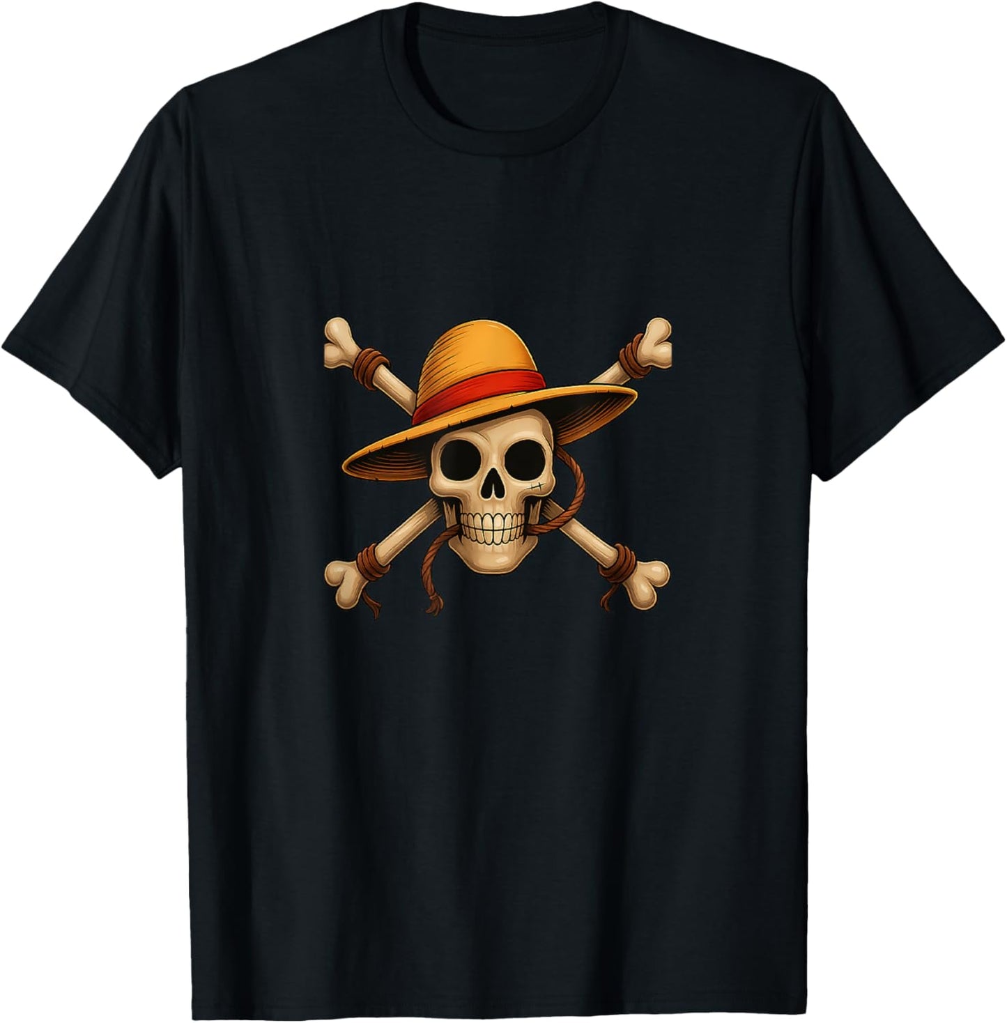 Straw Hat Anime Pirate \/ Monkey Skull
