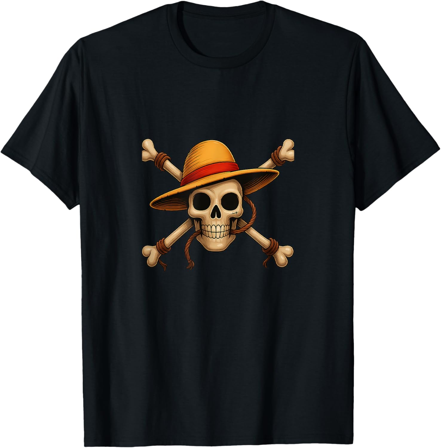 Straw Hat Anime Pirate \/ Monkey Skull