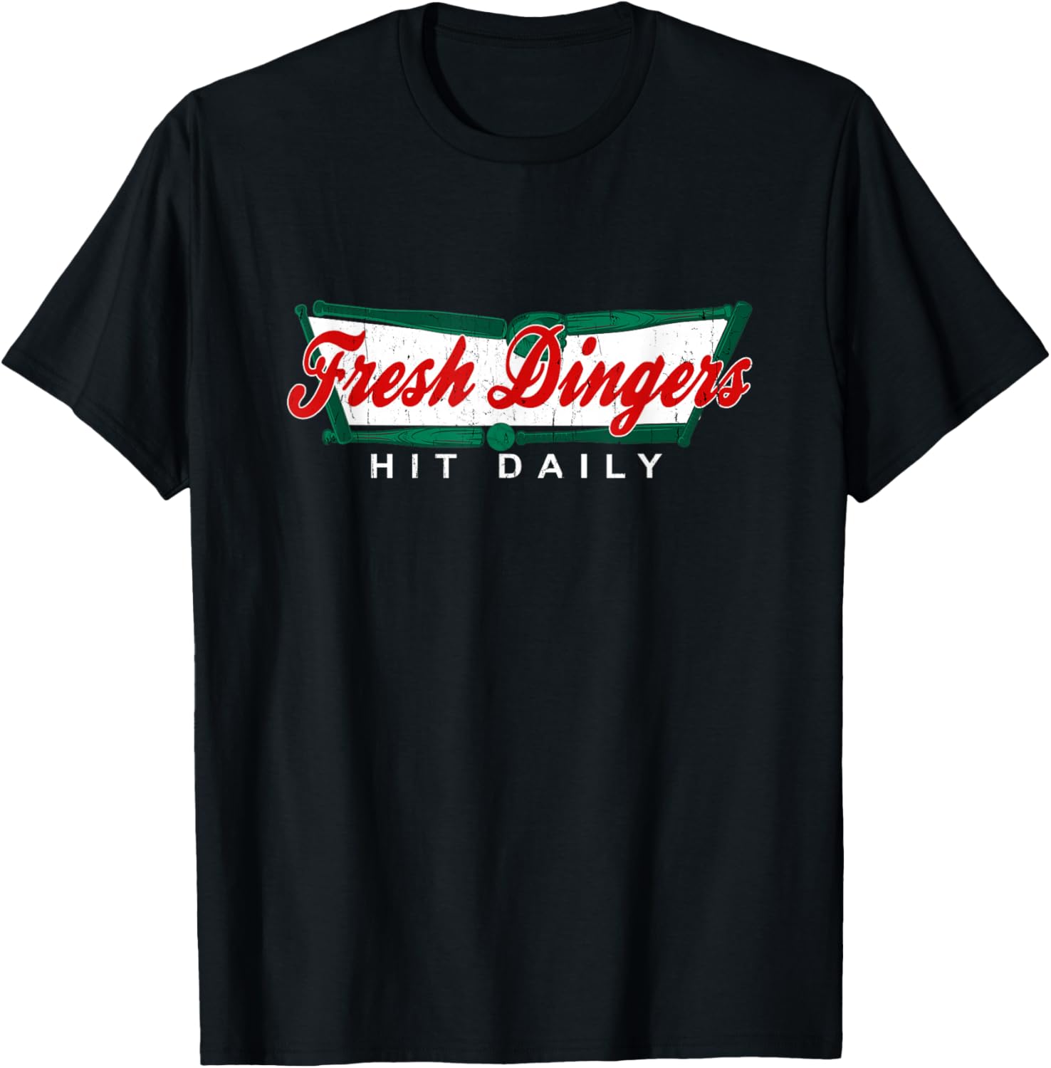 Don't Bunt Hit Fresh Dingers Funny Baseball Softball Game