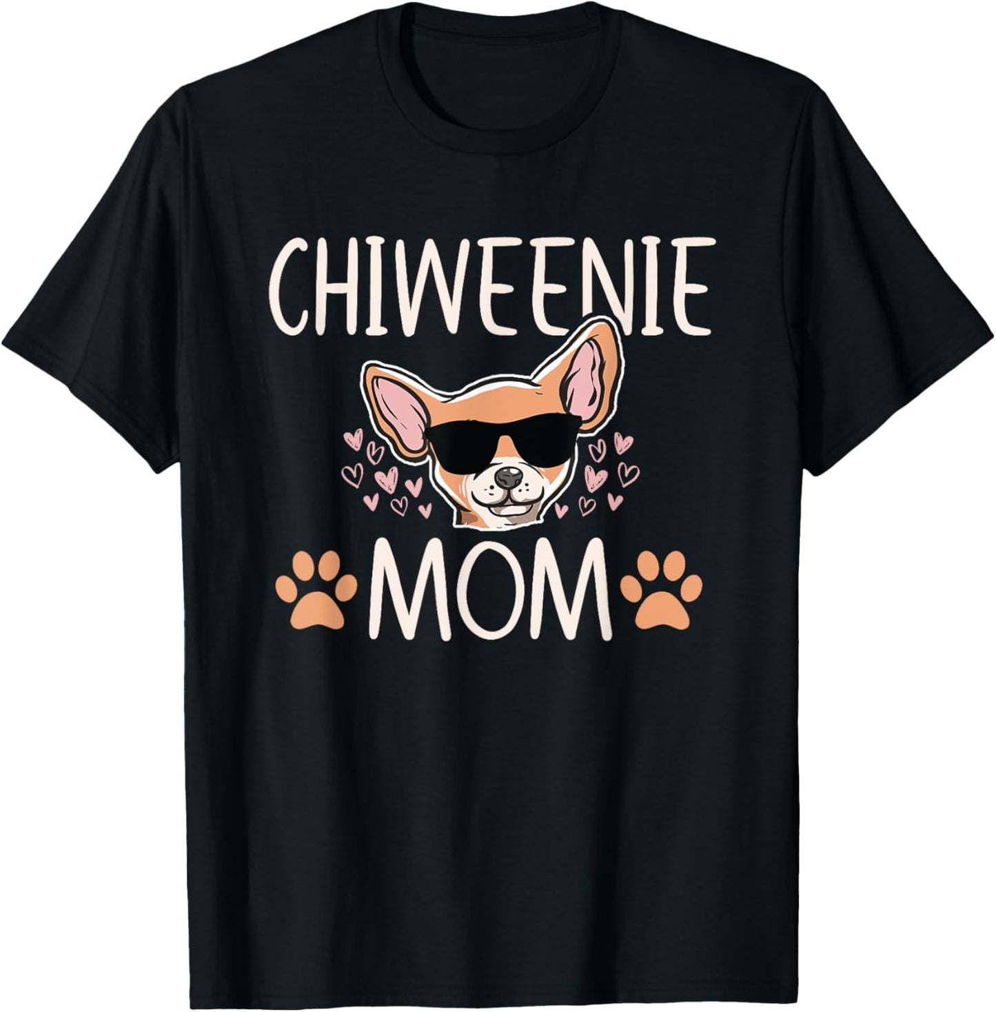 Chiweenie Love Cool Chihuahua Cute Dog Mom Owner Lover Tee T-Shirt for Men Women
