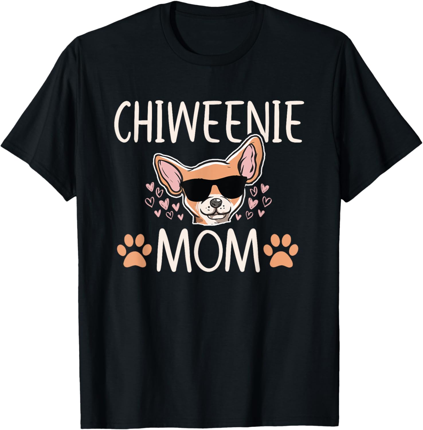Chiweenie Love Cool Chihuahua Cute Dog Mom Owner Lover Tee T-Shirt for Men Women