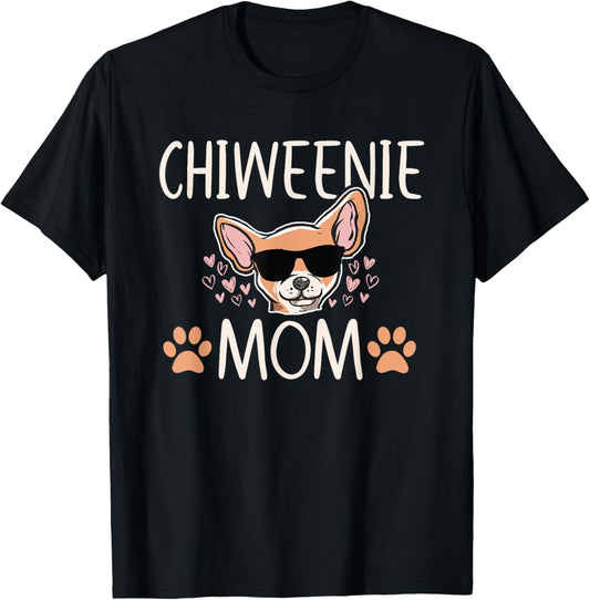 Chiweenie Love Cool Chihuahua Cute Dog Mom Owner Lover Tee T-Shirt for Men Women