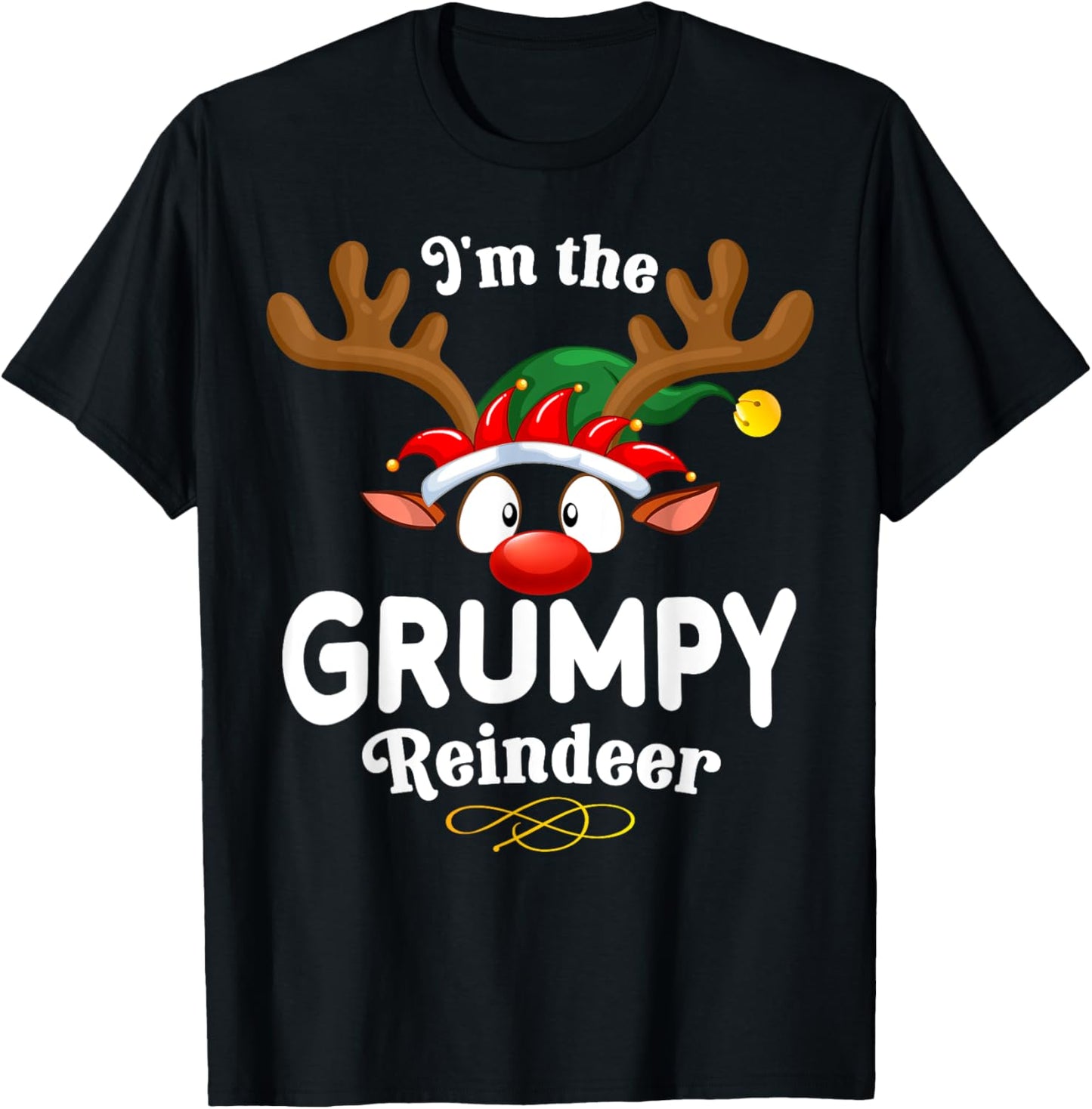 Christmas PJS Grumpy XMas Reindeer Matching