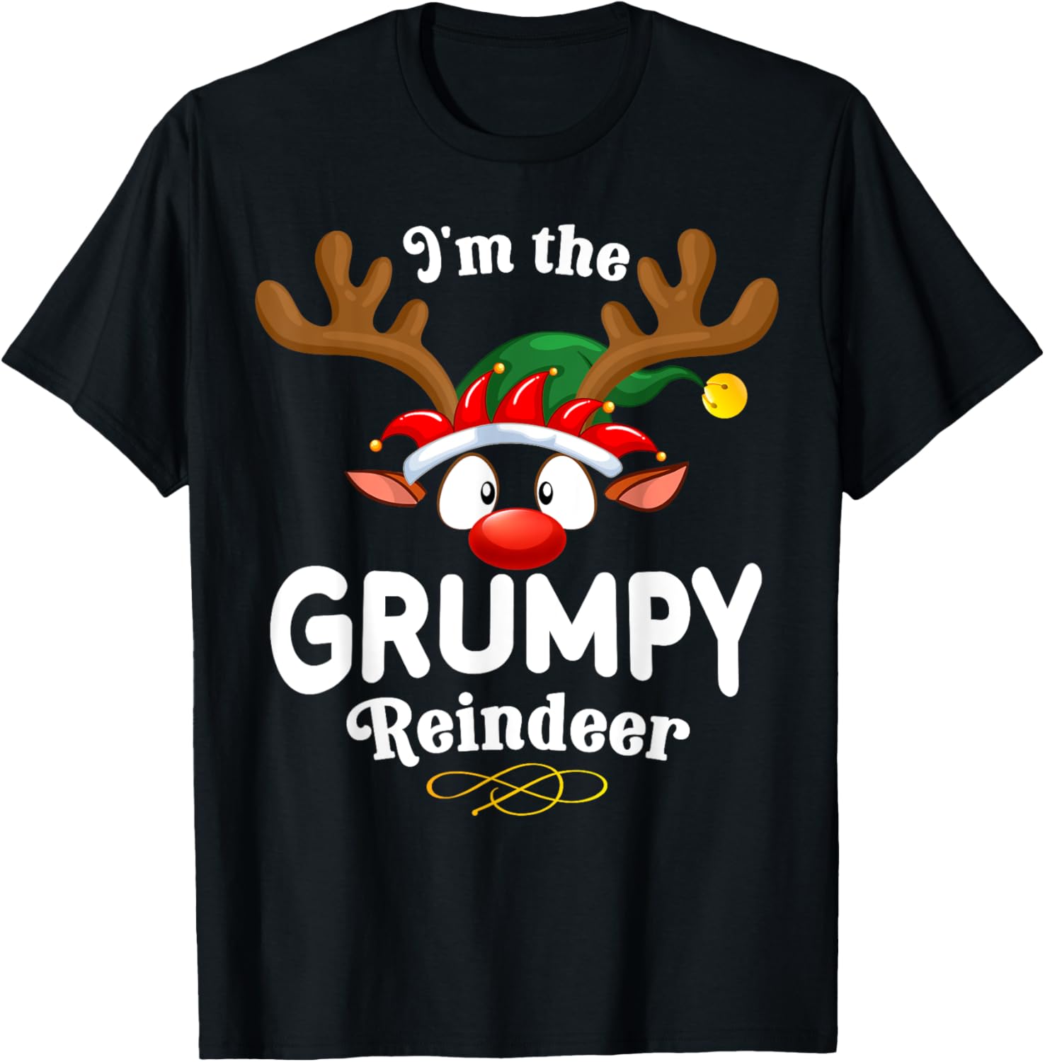 Christmas PJS Grumpy XMas Reindeer Matching