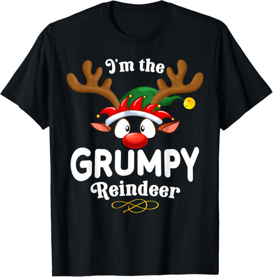 Christmas PJS Grumpy XMas Reindeer Matching