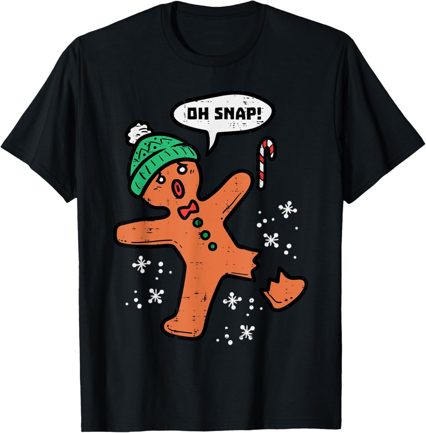 Oh Snap Gingerbread Man Funny Christmas Xmas Men Women Kids