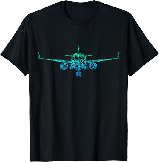 Airplane Pilot Kids Men Toddler Boys Plane T-Shirt