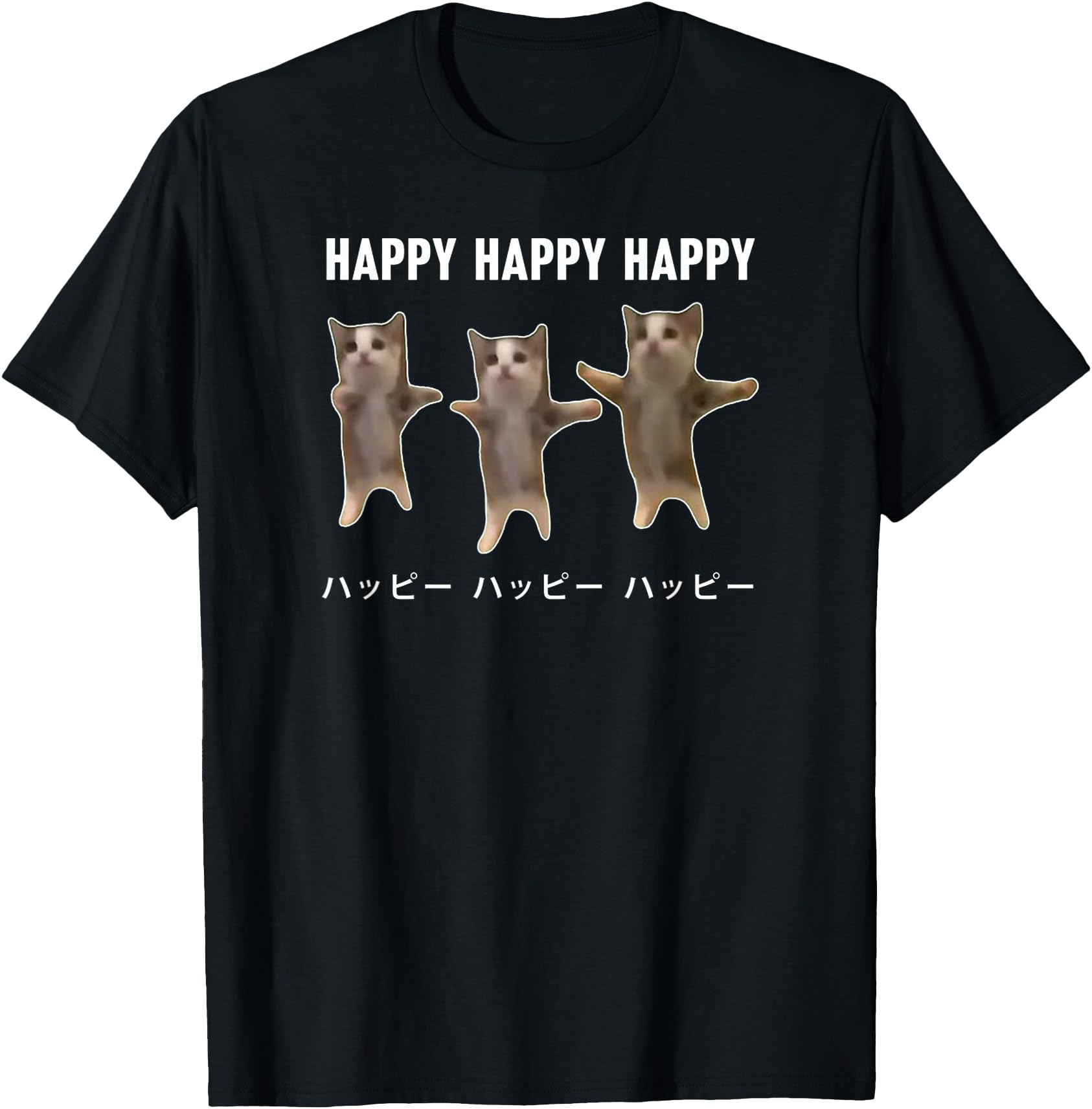 Funny Japanese Cat Meme Dancing Happy Cats for Men Women