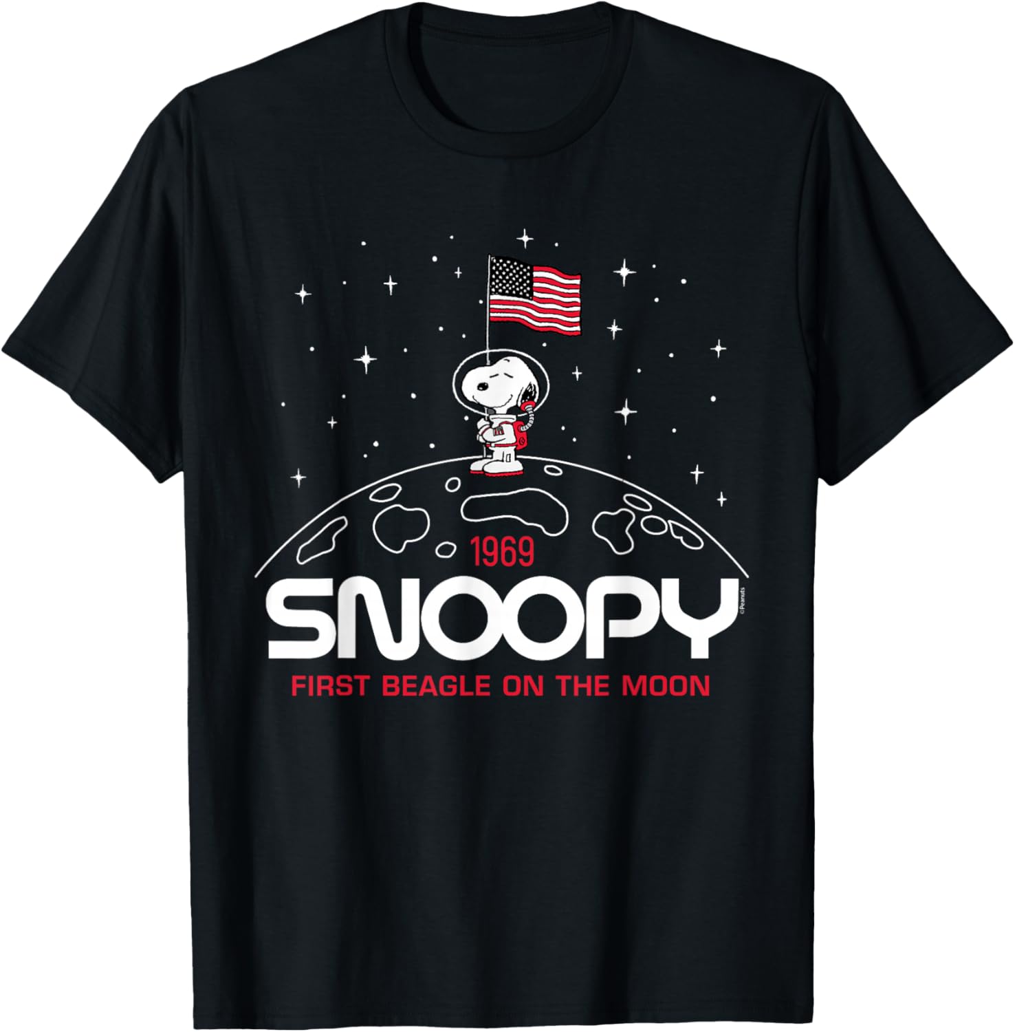 Peanuts - Snoopy Flag Moon