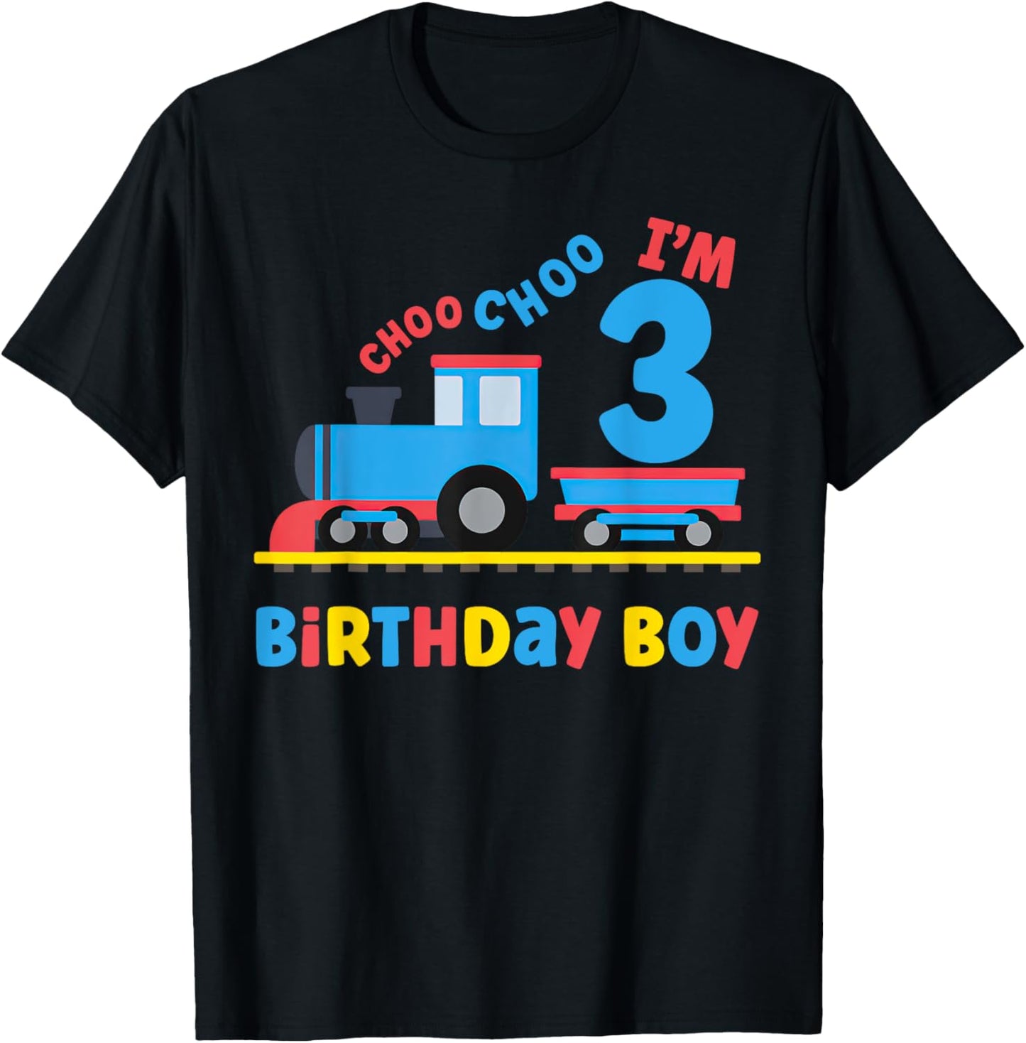 It's My 3rd Birthday Boy Choo Choo Train 3 Years Old Kids