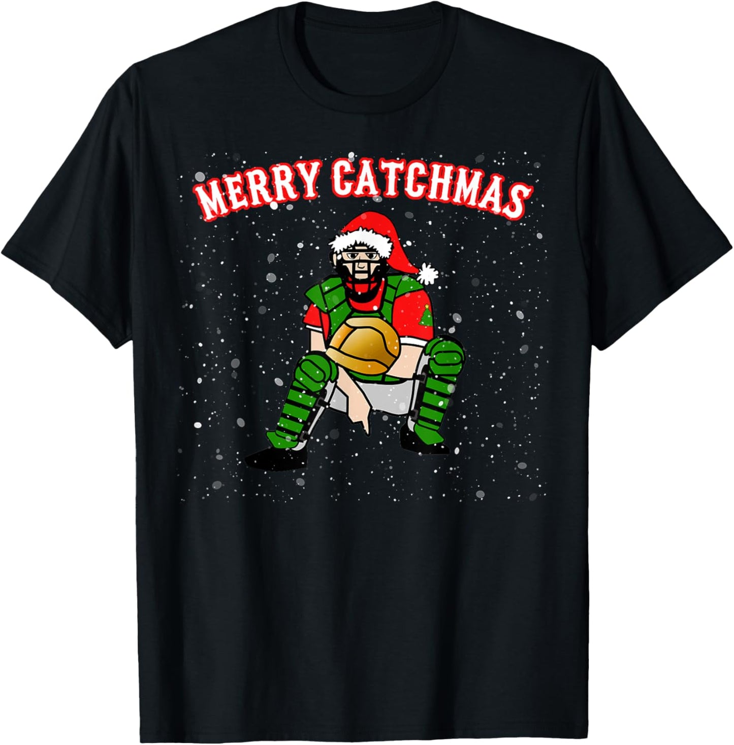 Xmas Baseball Catcher Christmas Baseball Gift Merry Catchmas