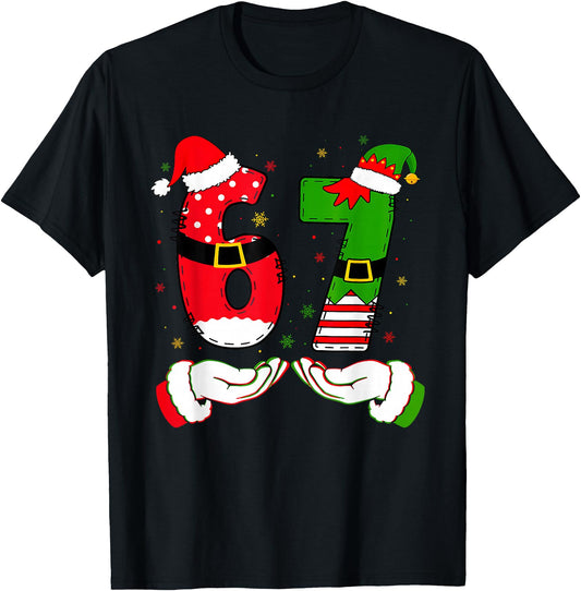 67 Meme Six Seven Christmas Shirt Women Men Boys Girls