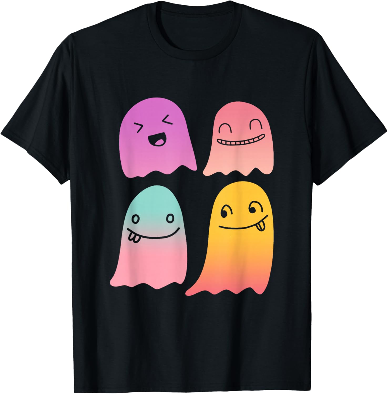 Halloween Ghost Kawaii Chibi Gradient Graffiti Comic