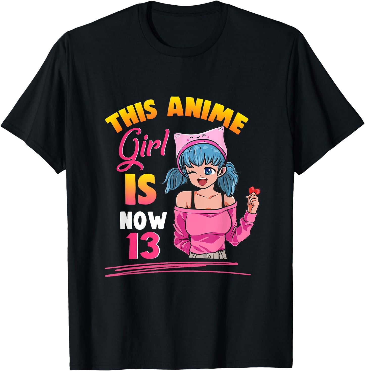This Anime Girl Is Now 13 Years Old Birthday Girl Kawaii