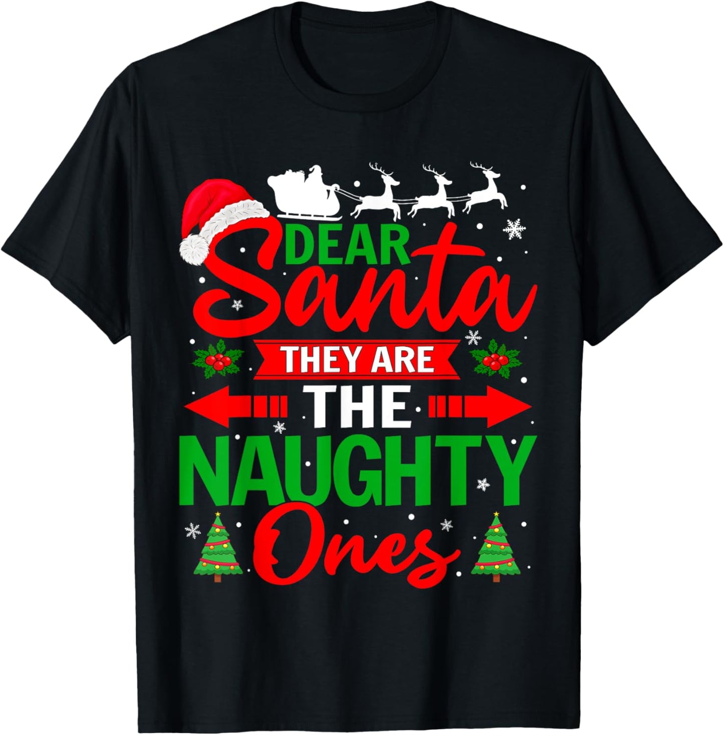 Dear Santa They Are The Naughty Ones Christmas Pajamas Xmas