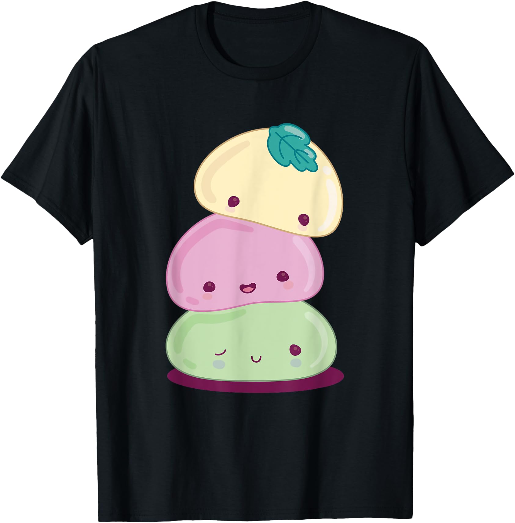 Mochi Ice Cream Kawaii Style Cute Japanese Food Graphic T-Shirt for Men Women Girls