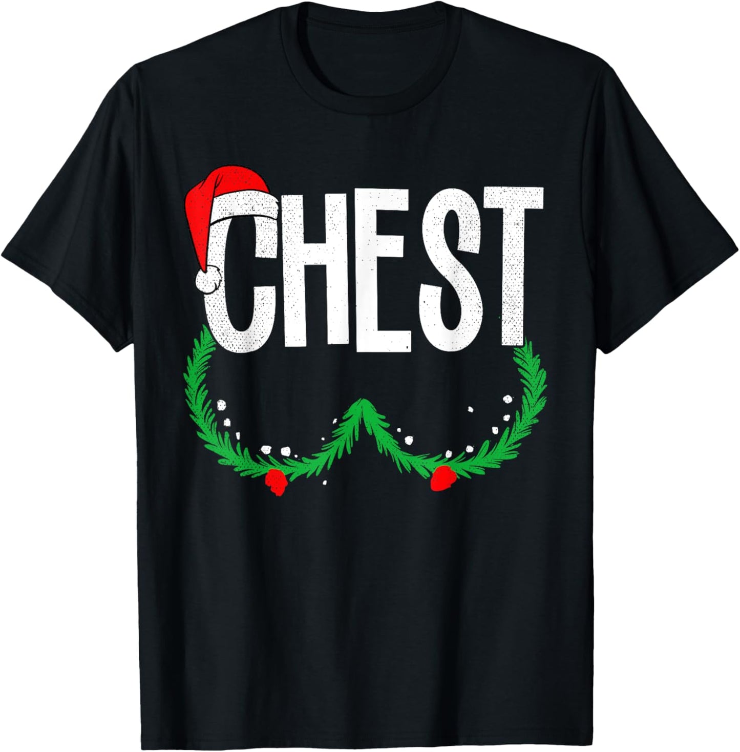 Chest Nuts Matching Chestnuts Funny Christmas Couples Chest T-Shirt