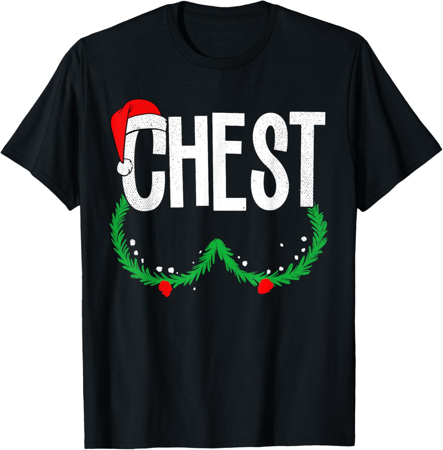 Chest Nuts Matching Chestnuts Funny Christmas Couples Chest T-Shirt
