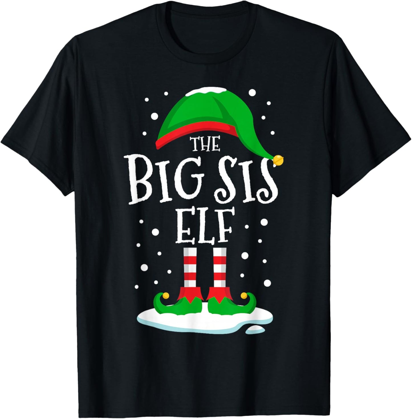The Big Sis Elf Christmas Family Matching Xmas Sister Funny