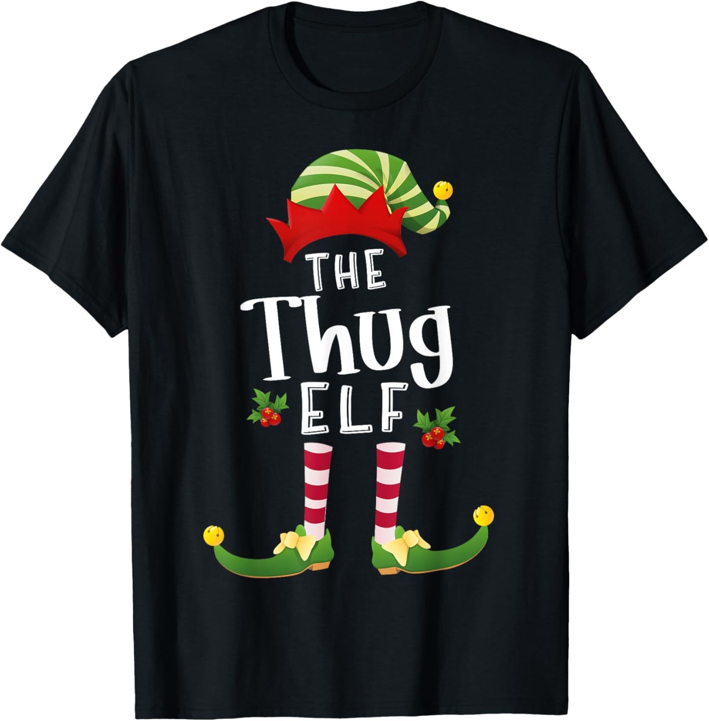 Thug Christmas Elf Matching Pajama X-Mas Party