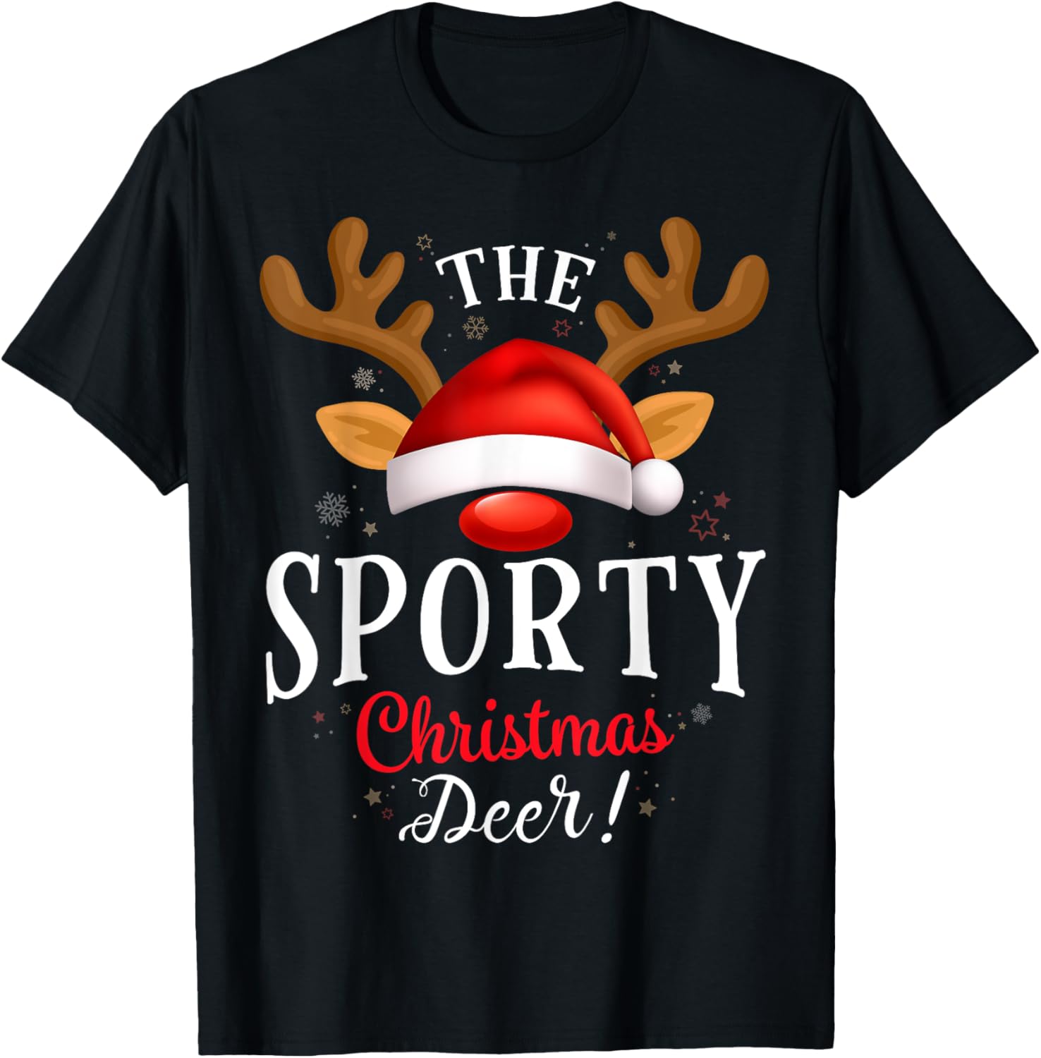 Sporty Christmas Deer PJS Xmas Family Matching